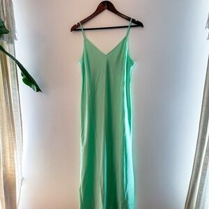 Green Slip Maxi Dress Miss Selfridge Dress ASOS